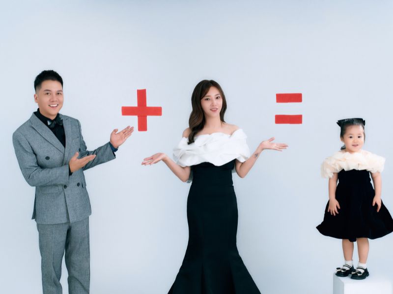 蘇菲雅精緻四人全家福攝影