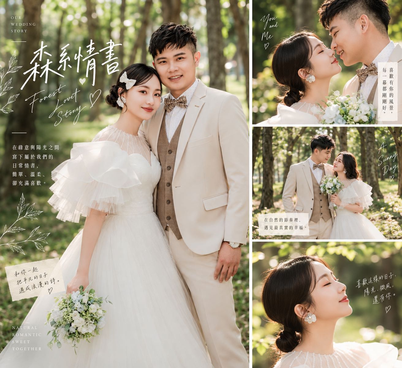 森系情書婚紗